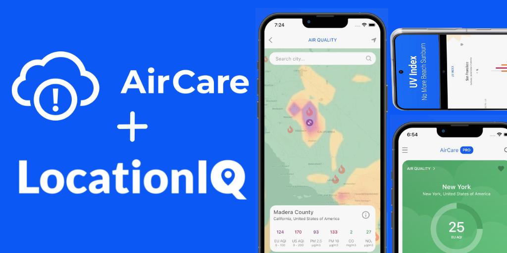 LocationIQ + Aircare