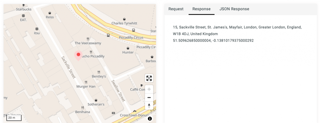 LocationIQ reverse geocoding